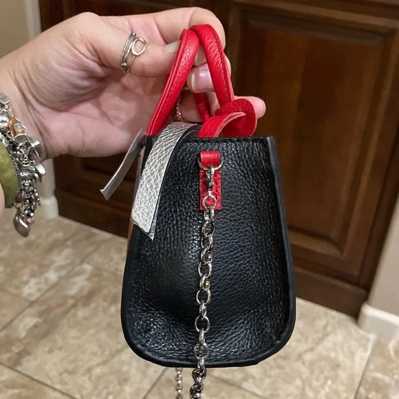 Brighton Multicolor Heart Petite Crossbody Bag with Chain Strap - Picture 4 of 15